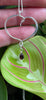 Scroll heart with teardrop Garnet  necklace