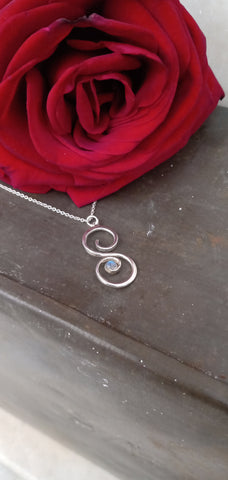 Scroll with Labradorite necklace